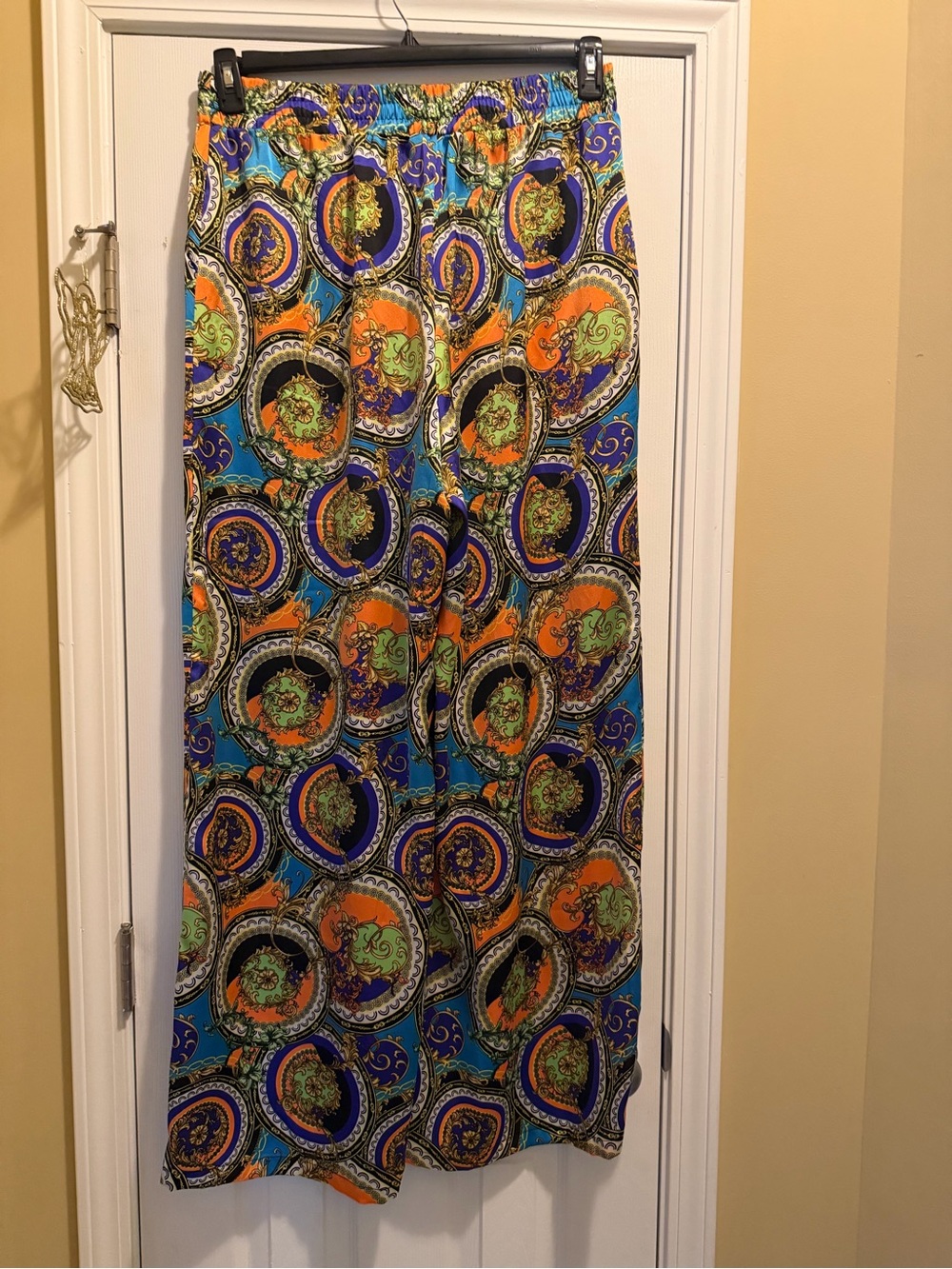 Pants set Colorful Paisley Two-Piece Set - Vibrant Blue & Orange - Picture 5 of 16